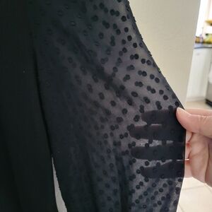 Who What Wear Black Ribbed Top, Size Small, NWT